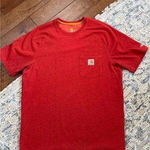 Carhartt Relaxed Fit Red Pocket Tee Size M
